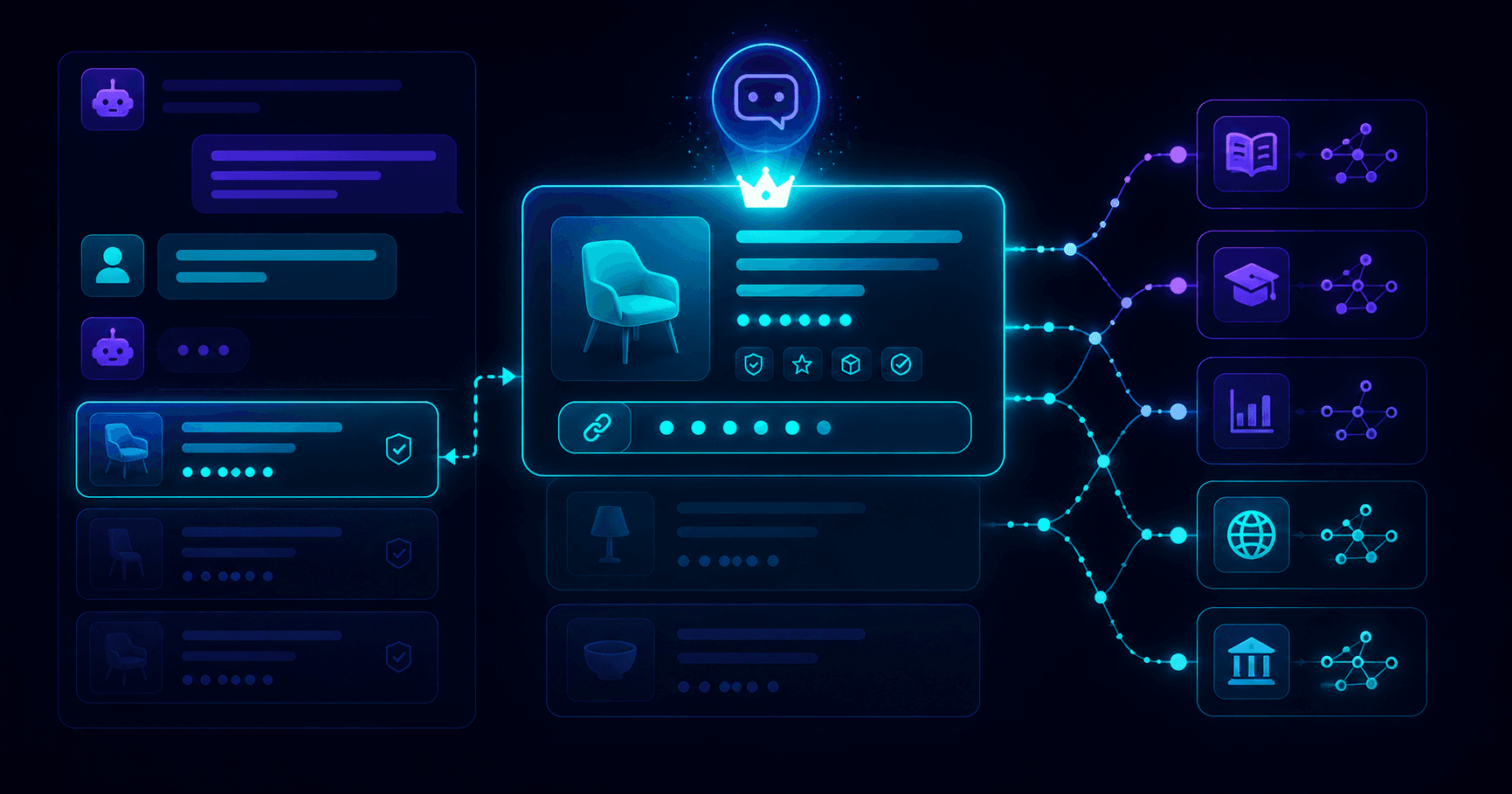 Product card appearing in a ChatGPT AI recommendation result alongside competing brands
