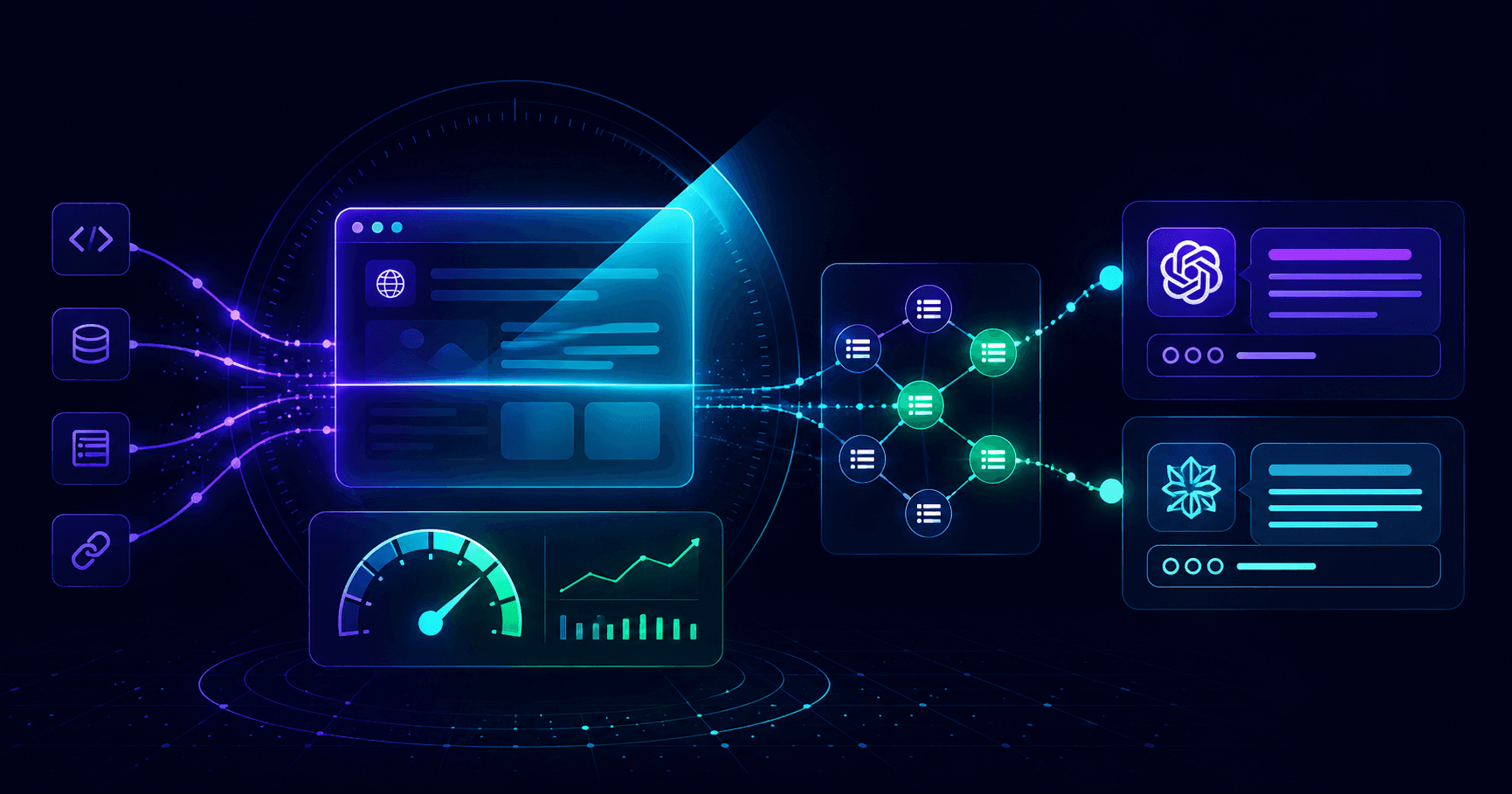 Website being scanned for visibility in ChatGPT and AI answer engines