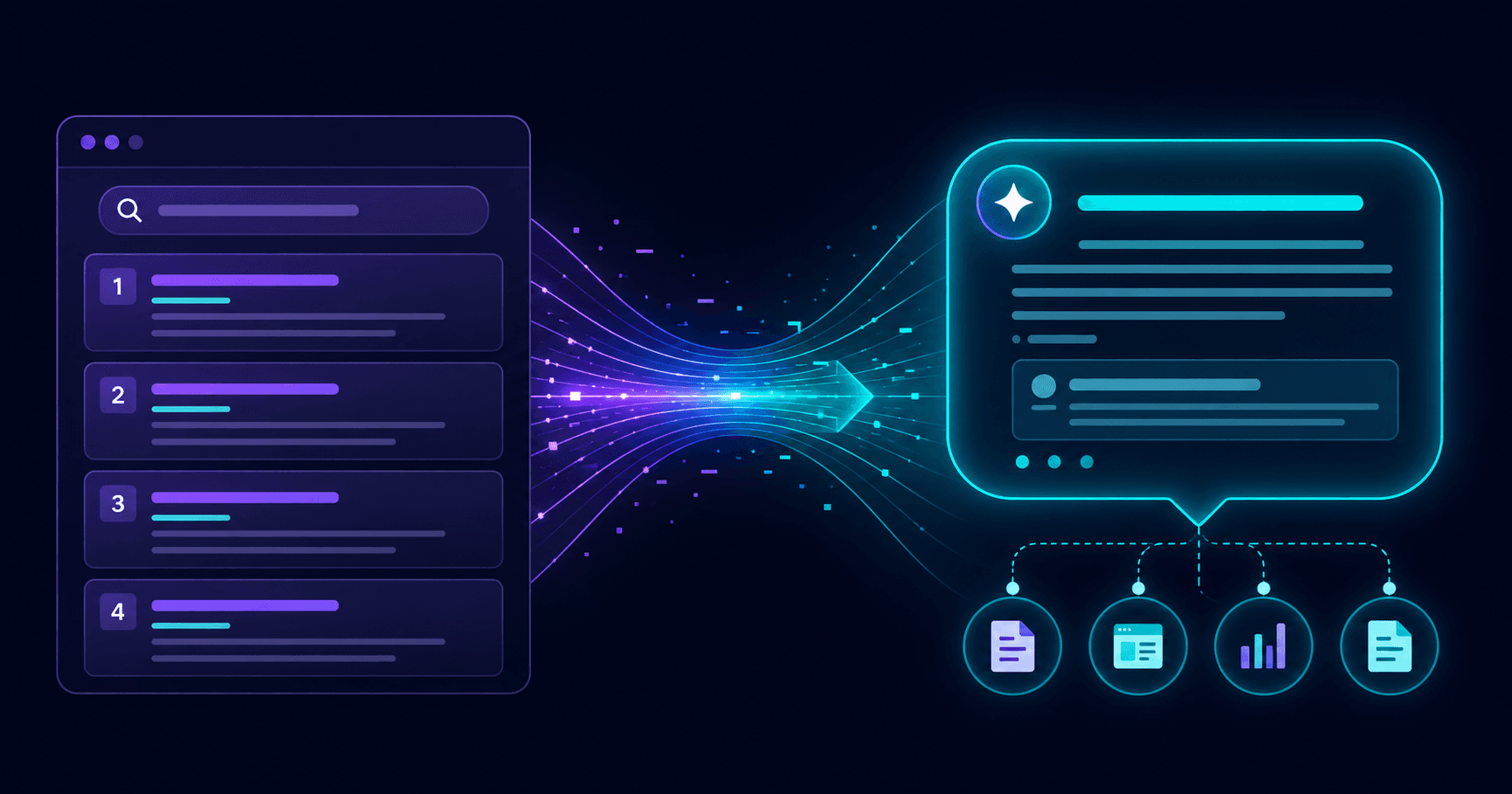 AI scanner analyzing a website dashboard for answer engine optimization readiness